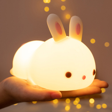 무선 실리콘 무드등 충전식 LED 취침등 수유등 휴대용 특이한 조명 토끼 구름 선물